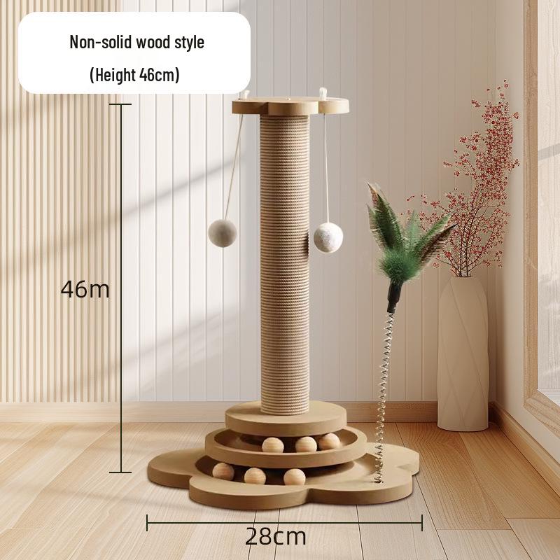 Durable Cat Scratching Post with Debris-Free Board – Vertical Claw Grinder, Kitten Toy, Climbing Frame for Self-Entertainment and Boredom Relief