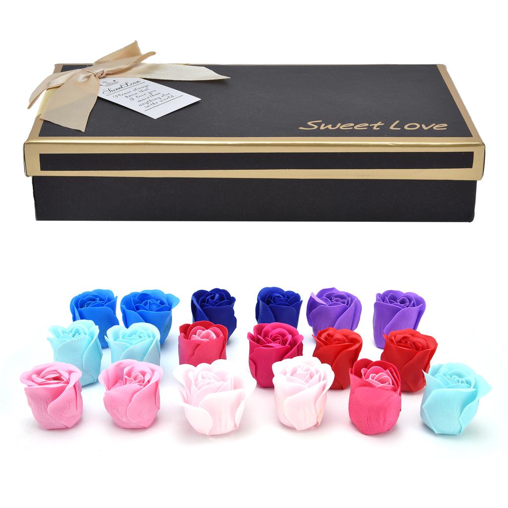 Soap Flower 18pcs Colorful Artificial Rose Flower for Christmas Mother"s Day Gifts Weddings