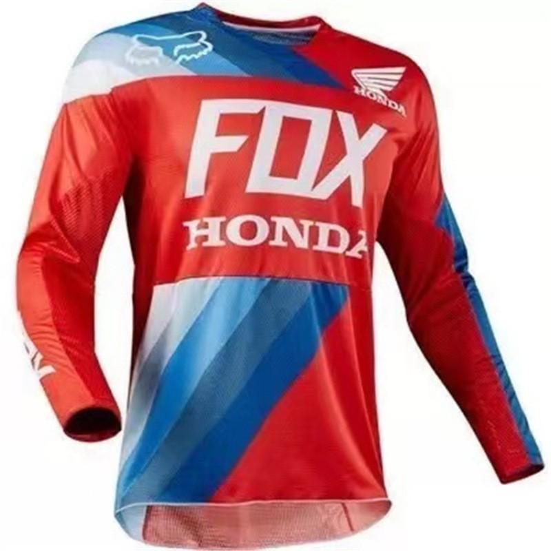 Foxhead Downhill Suit Mountain Bike Riding Hygroscopic Sweat-wicking Top Men s Long-sleeved Cross-country Racing M