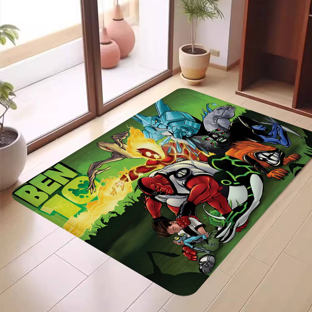 Cartoon B-Ben 10 Fußmatte Nordischer Stil Schlafzimmer Wohnzimmer Fußmatte Zuhause Balkon Rutschfest Alfombra