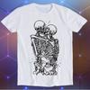 Skeleton Kissing Love Never Dies Skull and Bones Till Death Romantic Meme Unisex Gamer Cult Movie Music Cool Funny Gift T Shirt E730