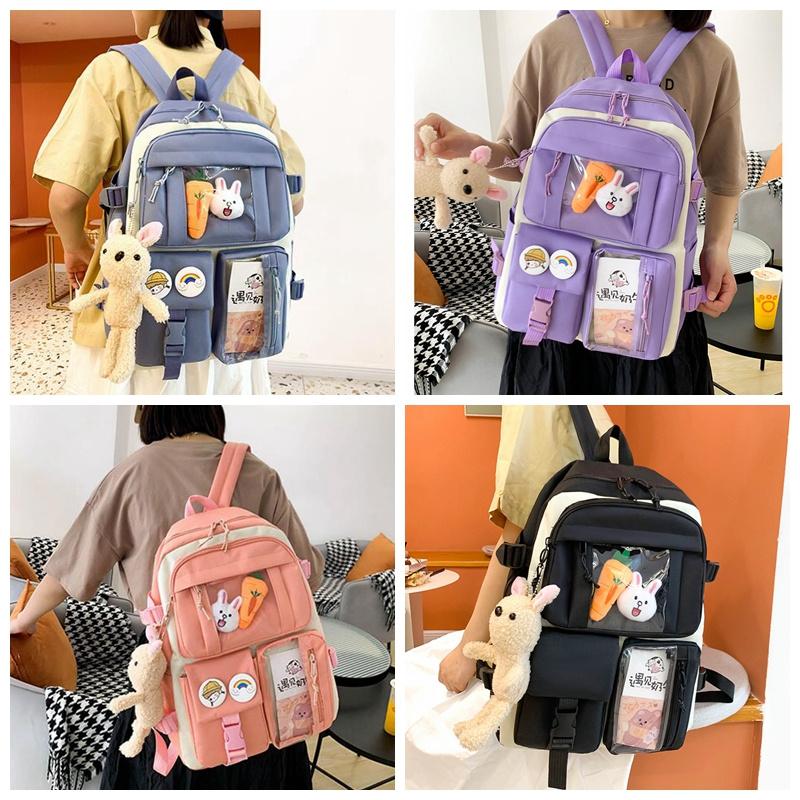 Мультяшная мода защита позвоночника легкая школьная сумка для девочек и мальчиков — фото 4