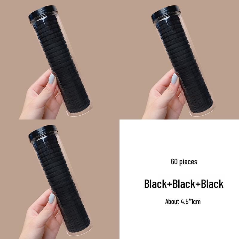 Women's Seamless Rubber Band Hair Tie - 2025 New High Ponytail, Simple Design with Leather Cover