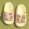 Children's summer cartoon cute sandals for boys and girls, suitable for indoor and outdoor wear, odor-resistant, non-slip, soft-soled baby slip-on