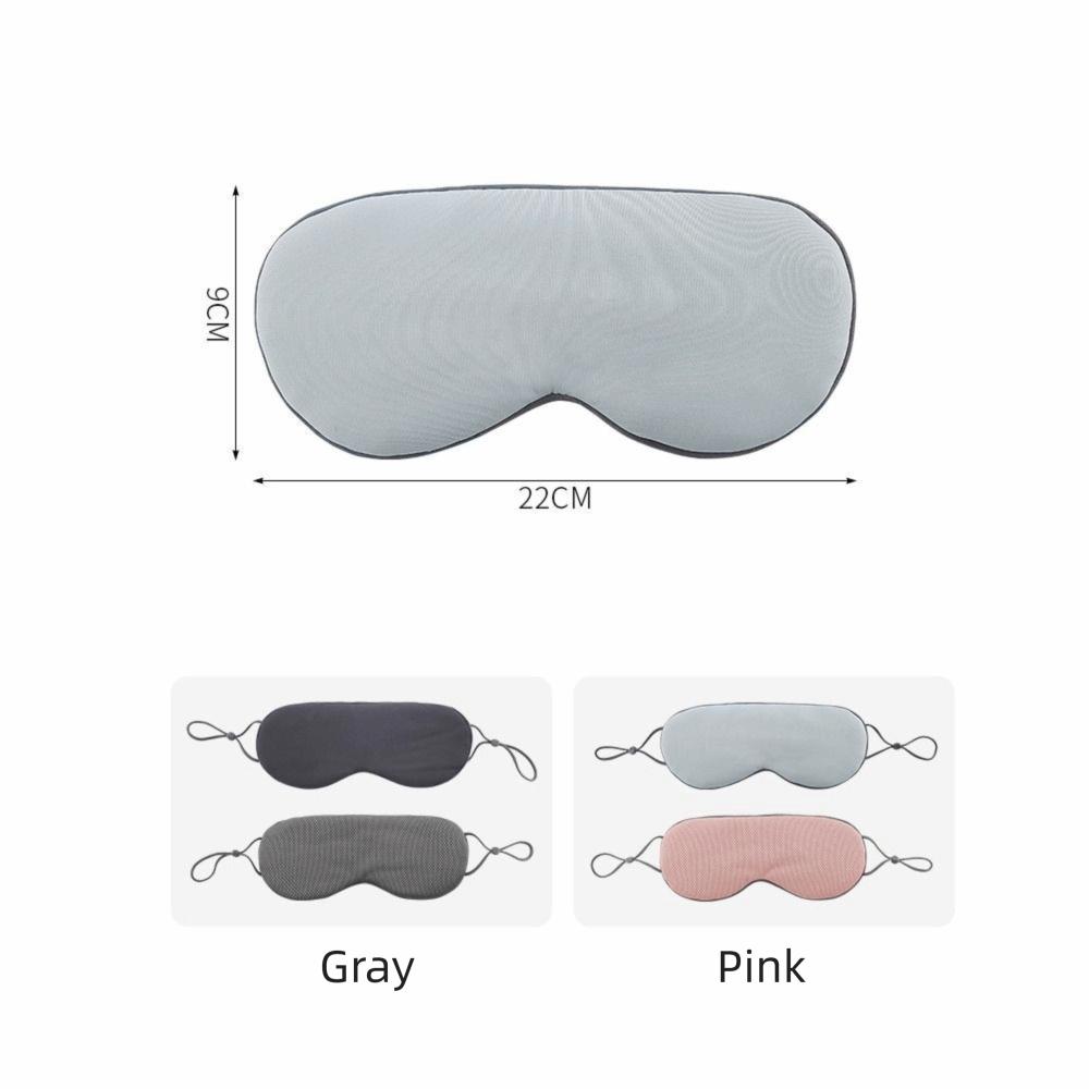 Ice Silk Warm and Cool Dual Use Eye Cover Adjustable Eye Patch Sleeping Eye Mask  Travel
