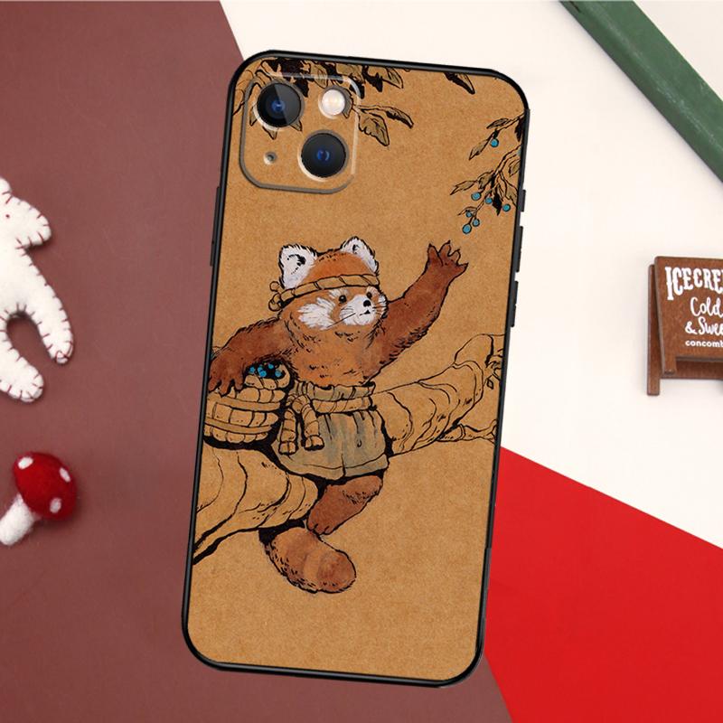 Red Panda Phone Case For iPhone 16 15 14 13 12 Mini 11 Pro Max X XR XS Plus Bumper Back Cover