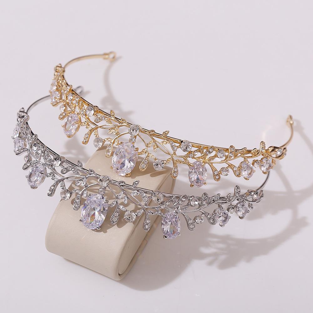 Bridal AAA Zircon Crown New Wedding Headband Bridal Wedding Dress Accessories