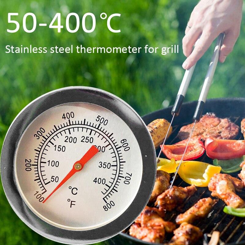 Buy BBQ Charcoal Grill Oven Thermometer Wood Smoker Thermometer Temperature Gauge 01000
