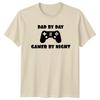 Dad By Day Gamer By Night Video Game Controller Graphic TShirt