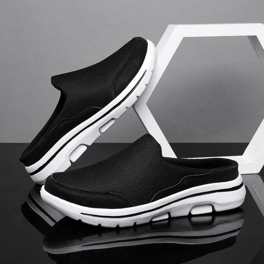 2025 Men Slippers Summer Breathable Home Indoor Slippers Men Thick Bottom Slides Fashion Couple Walking Shoes Chanclas Hombre