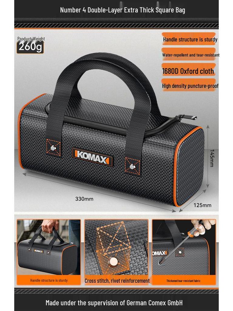 Multifunctional Sturdy Canvas Toolkit & Storage Bag for Electricians