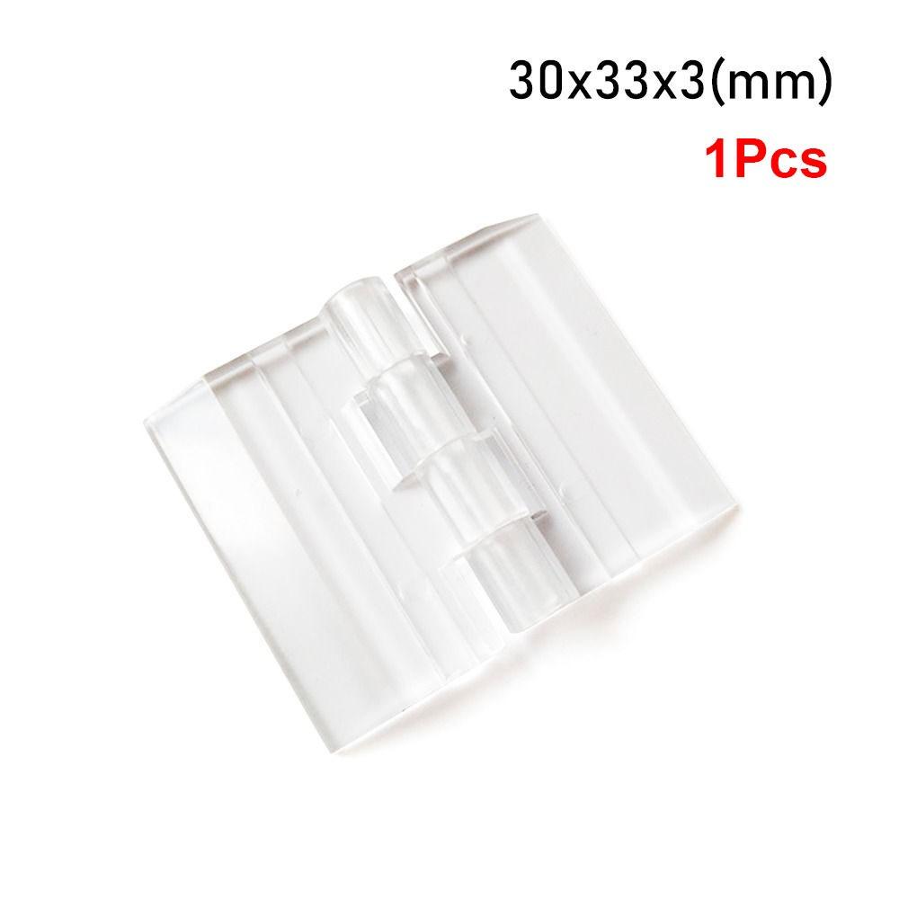 10Pcs Durable Transparent Folding Hinge Acrylic Foldable Door Hinges Clear 270 Degree Furniture Hardware DIY Cabinet Door Box