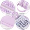 Clear Transparent Transparent Pencil Bag Double Layer Large Capacity Pen Case  For School Students