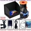 4.3 inch/5 inch night vision underwater fishing camera with HD screen fish finder monitor, 15m/20m/30m/50m long line