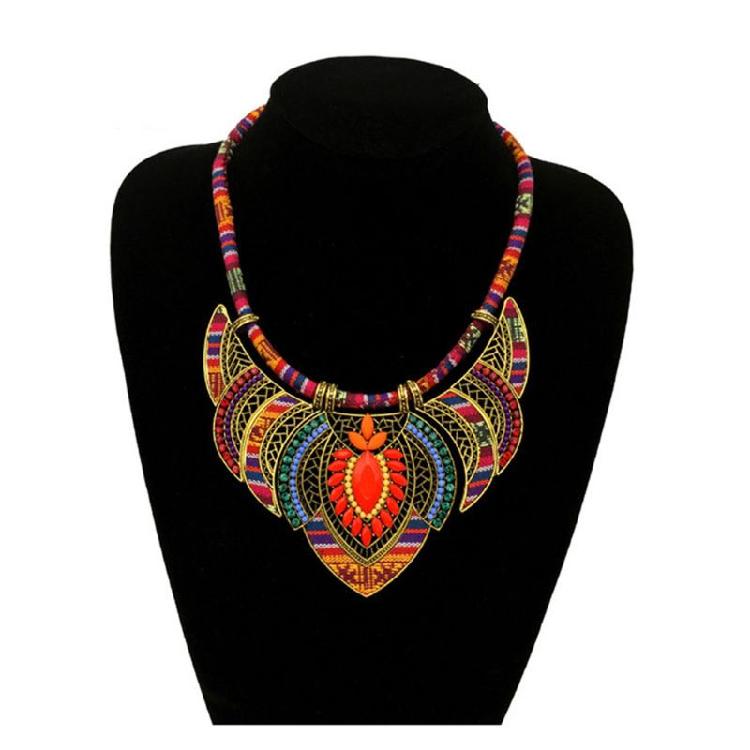 Collier Ras-du-cou Tribal Mode Bijou de Costume Cadeau pour Femmes Meilleure Amie