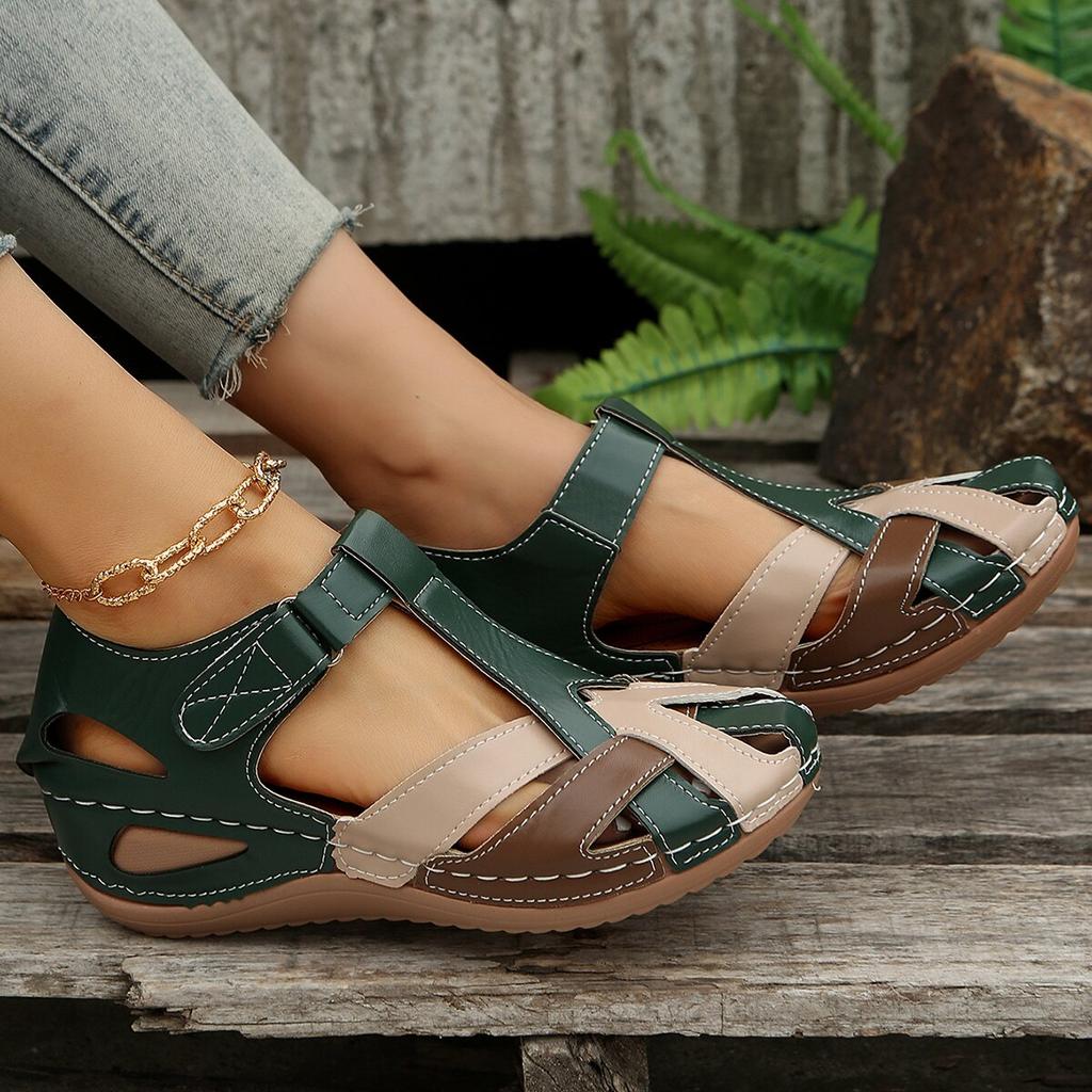 Ladies Sandals Summer Season Open Toe Ladies's Shoes Flat Sandals For Ladies Non-Slip Comfortable Lightweight Walking Sandals