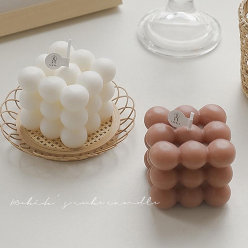 6x6cm Cube Candle Aroma Scented Candles Natural Soy Wax AromatherapyFragrant Birthday Gift