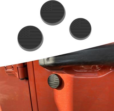 Timilge Magnetický Kryt Kľúčovej Dierky 2018-2023 Wrangler JL JT Ochranný Kryt Zámku Dverí Bezpečnostné Príslušenstvo Dverí (Čierna vlajka)