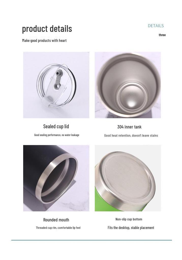 Tazza da Birra in Acciaio Inossidabile Rivestita a Polvere da 20oz a Doppia Parete con Isolamento Sottovuoto