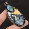 Maligano Jasper Copper Pendant Copper Wire Wrapped Pendant Labradorite Gemstone Pendant Handmade Pendant Gift For Her Copper Design Jewelry