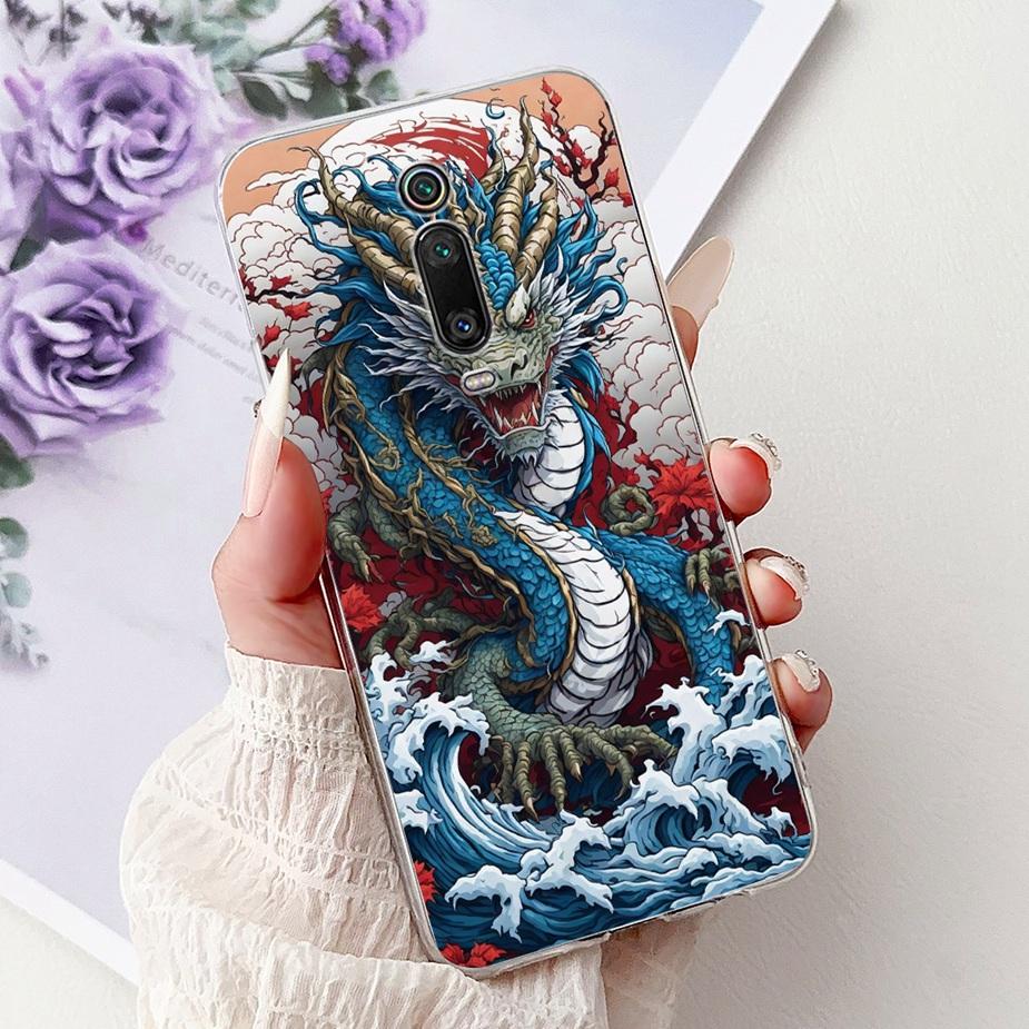 For Xiaomi Mi 9T Pro Case Cute Cat Lucky Koi Painted Cover Soft Silicone Phone Case For Xiaomi MI 9T Pro Mi9T 9TPro Fundas Coque