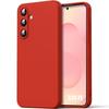 Protective Case - BOOLING - for Samsung Galaxy S25 FE - Ultra Slim Flexible Silicone Matte Effect Red