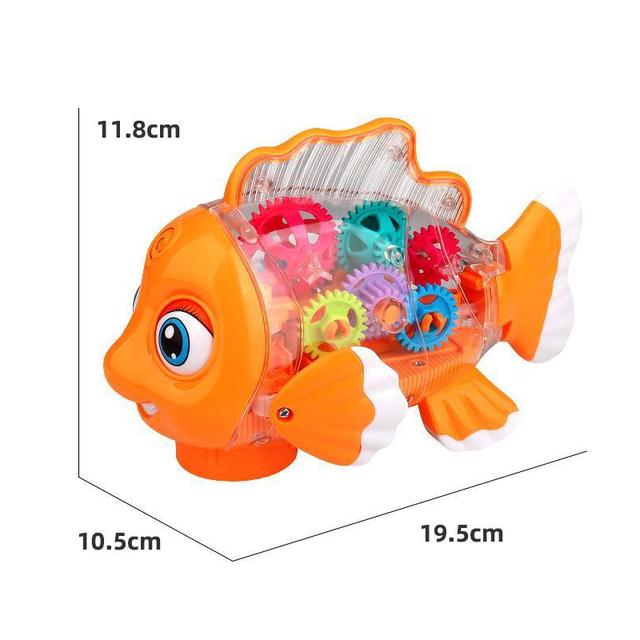 Elektrisches transparentes Konzept-Getriebeauto mit Musik, interaktives universelles Lauflernfahrzeug, Geschenkspielzeug für Kinder