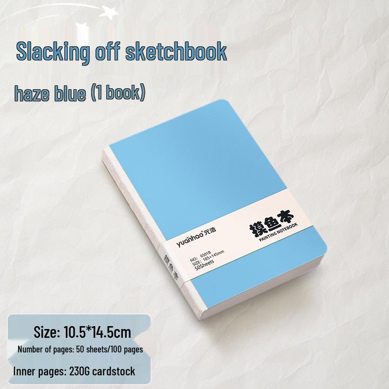 Yuan Hao Tragbares Fischfang-Skizzenbuch: Quadratisches leeres Zeichenbuch