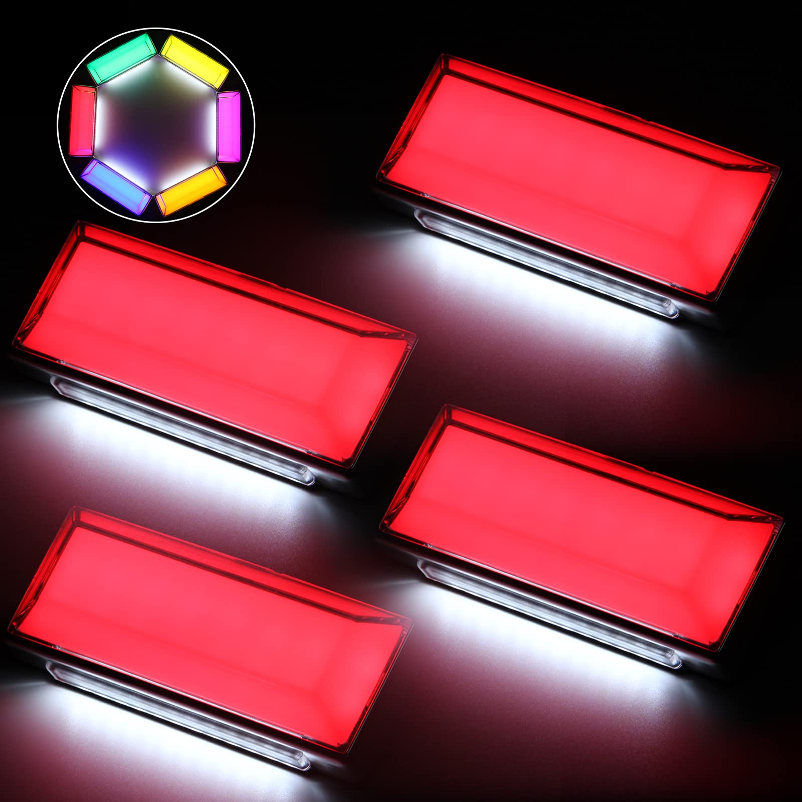 

OPPLIGHT LED Side Marker with Shoulder Light Function, Waterproof, IP67 DC10V-50V, /24V Trucks Only, красный