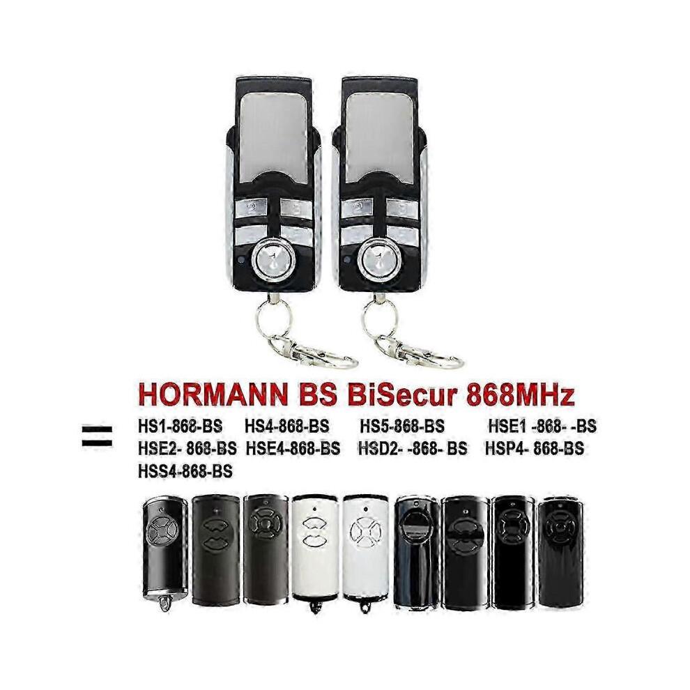 HORMANN BS HSE2-868-BS 868MHz Garage Door Remote Controls - 2 Pack