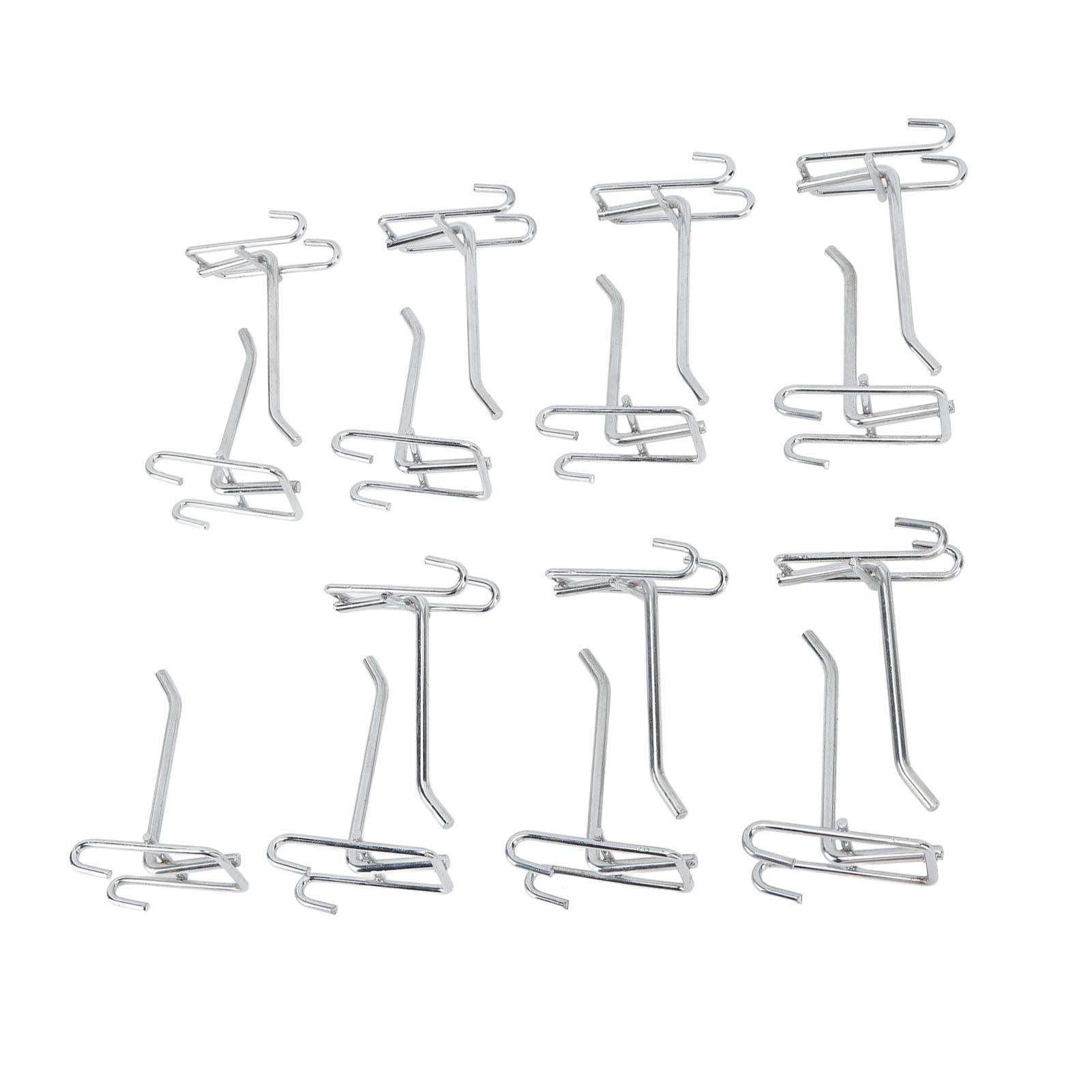 

15pcs Gridwall Peg Hooks Panel Display Hooks Gridwall Hooks Gridwall Display Hooks for Retail Shop Garages Workshops