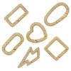 Cubic Zirconia Clasp Hook for Handmade Necklace Jewelry Making Supplies Gold/Silver Plated Brass Geometric Connector