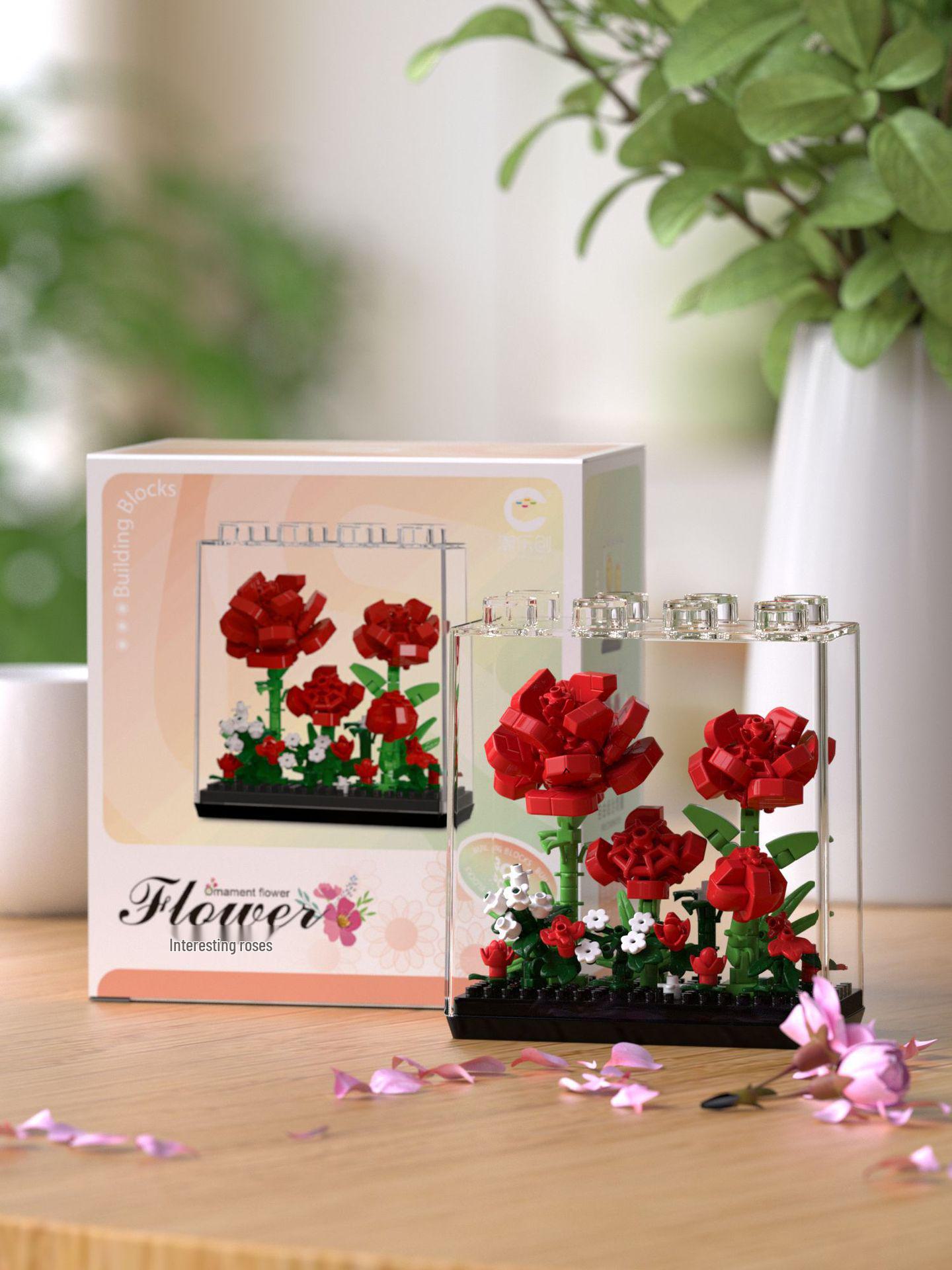 

Образовательные строительные блоки Chao Le Chuang Dream Flower Puzzle Series 7345-7348