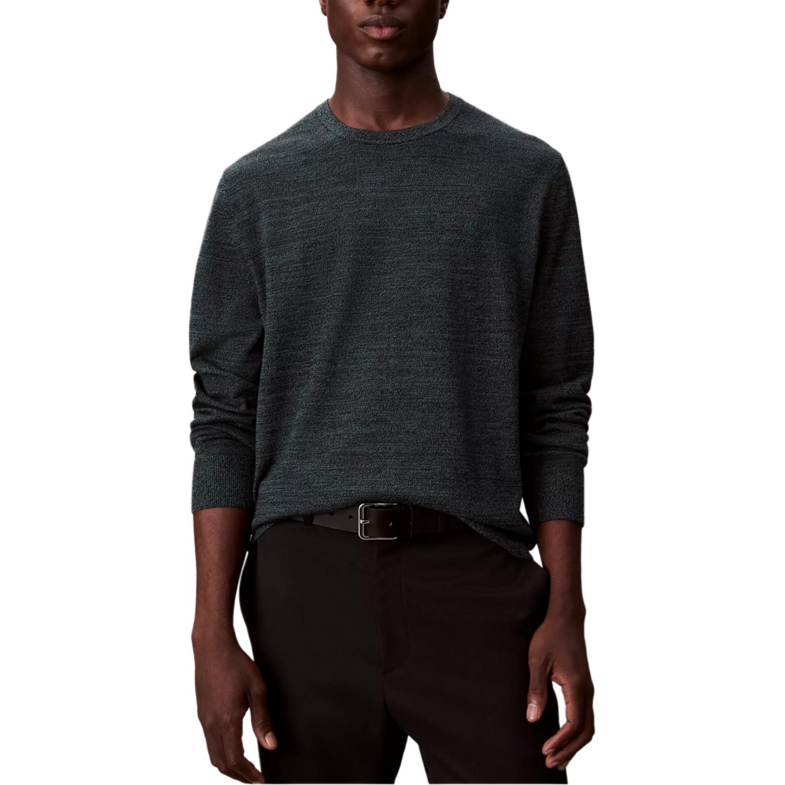 

Calvin Klein Comfortable Classic Letter Versatile Crew Neck Long Sleeve Sweater Men sweater 4LB305G-YNK M