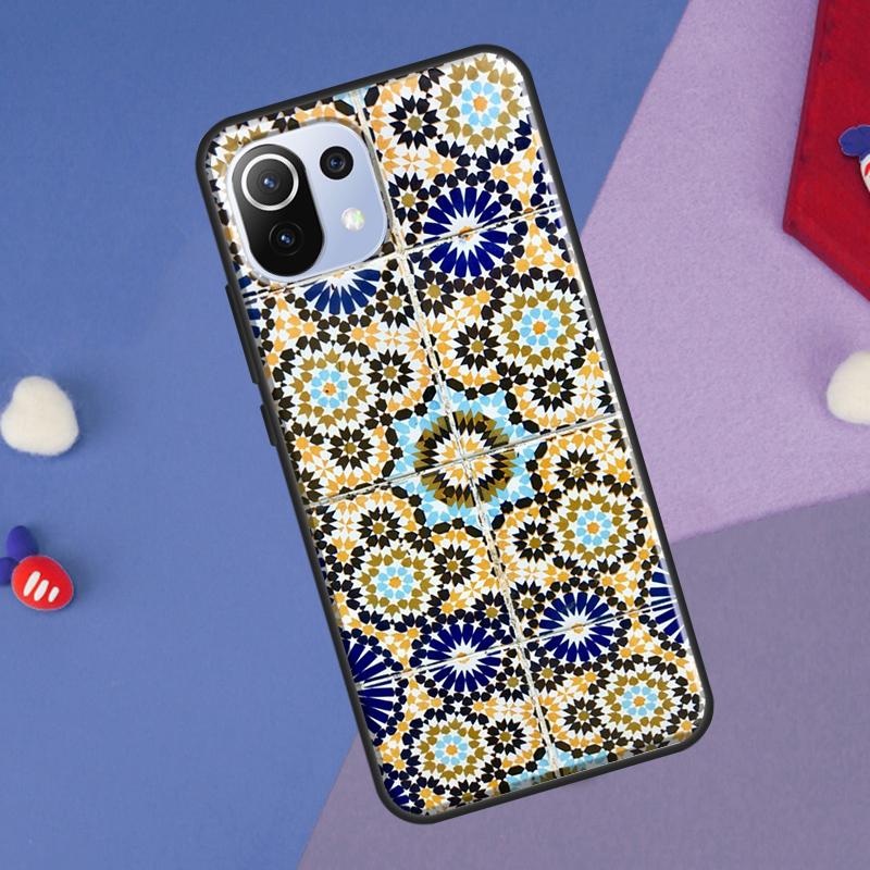 Moroccan Tile Cover For Xiaomi 14 13 Ultra 11T 12T 13T 14T Pro POCO X7 Pro X3 X5 F3 F5 F6 M6 X6 Pro Case