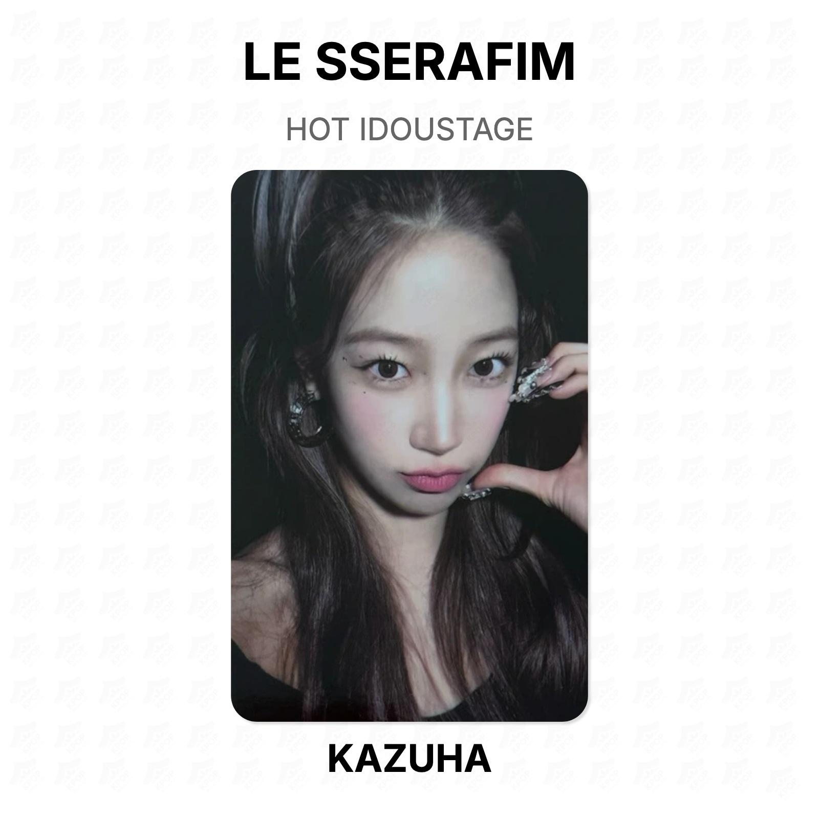 LE SSERAFIM HOT IDOUSTAGE Official Photocard KAZUHA