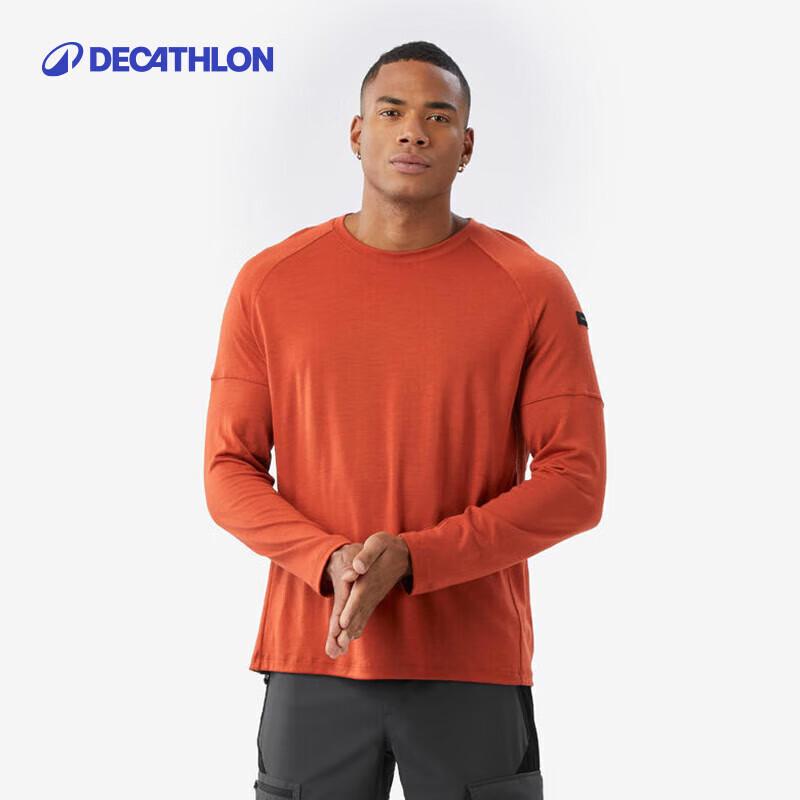 Decathlon Men's Merino Wool Long Sleeve Hiking T-shirt