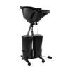 Lavatesta per Parrucchiere Lavatesta Seduto Portatile Verticale Mobile per Lavaggio Capelli