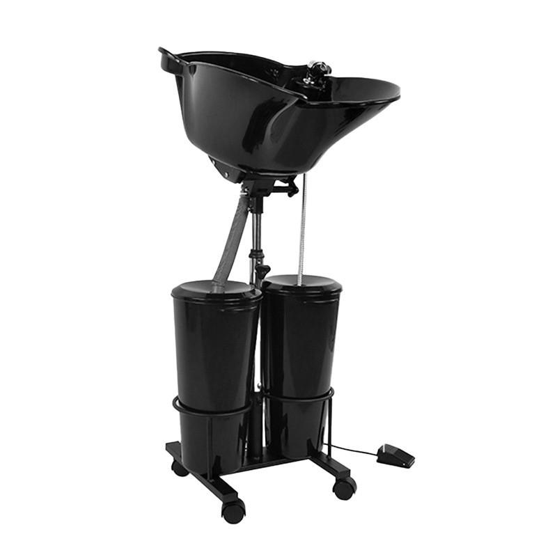 Lavatesta per Parrucchiere Lavatesta Seduto Portatile Verticale Mobile per Lavaggio Capelli