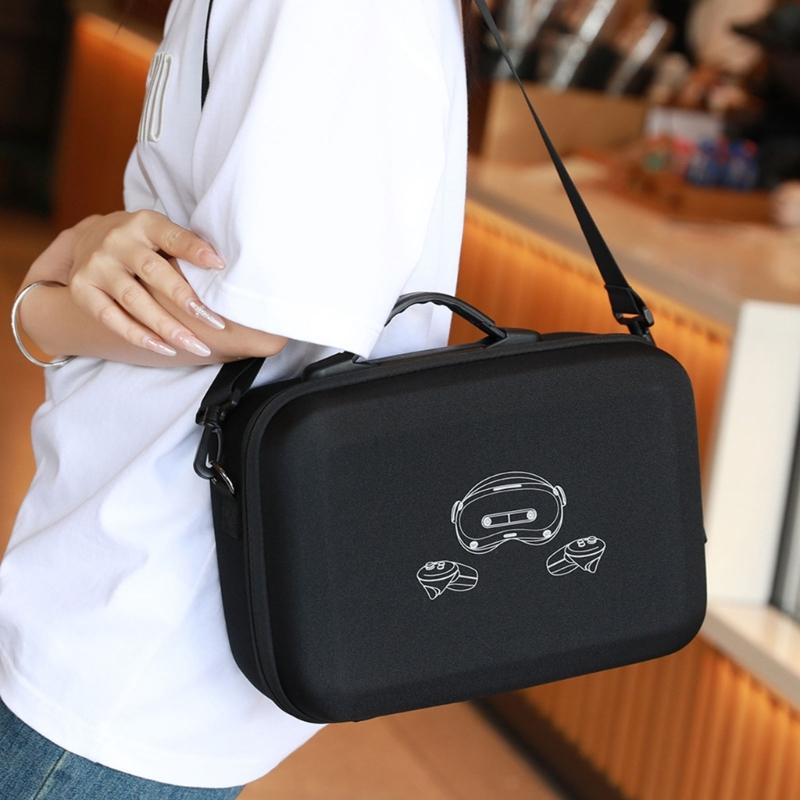 Portable Travel VR Carrying Case for 4 Ultra VR Shockproof EVA Storage Bag with Convenient Handle