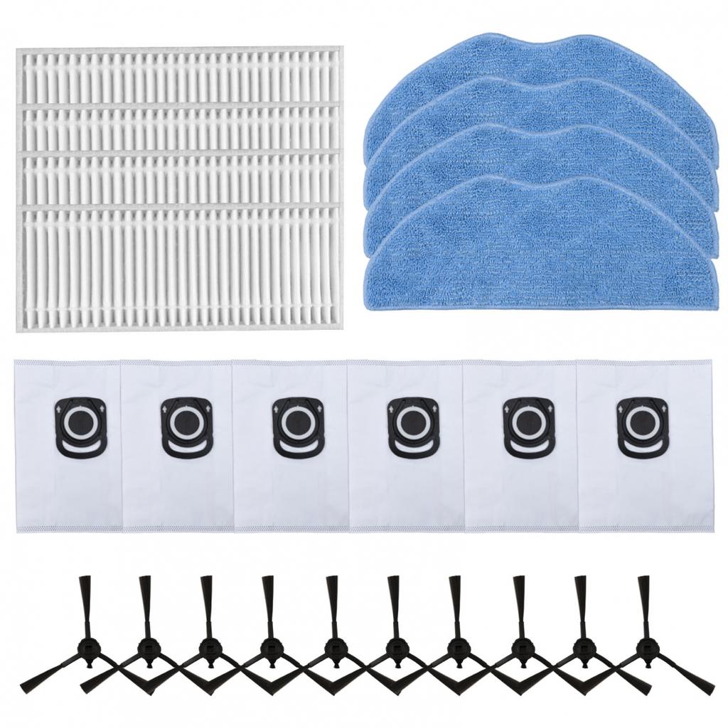 Mop Cloth Dust Bag Side Brush Filter Kit Vacuum Cleaner Accessories