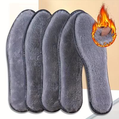 1 Pairs Warm and Comfortable Insoles for Men and Women, Sweat-absorbent and Breathable Insoles for Winter