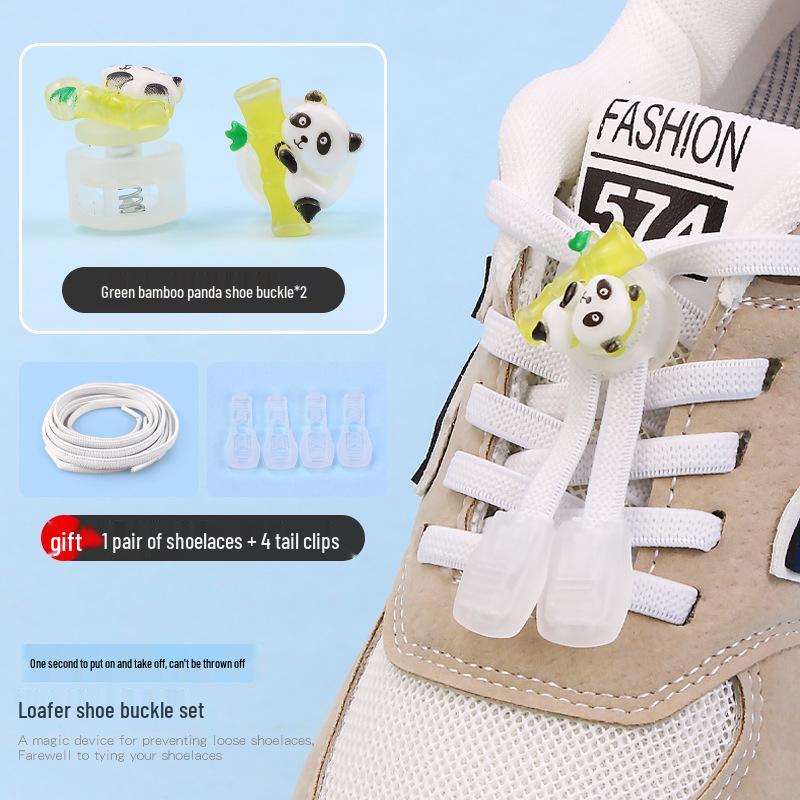 Cartoon No-Tie Shoelace Buckle Fastener for Kids