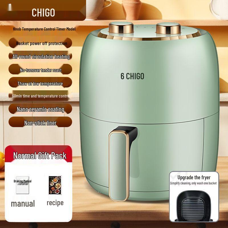 

Розумна багатофункціональна аерофритюрниця з візуальним сенсорним екраном - Без олії, Духовка великої місткості