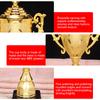 Goldene Plastiktrophäe Goldene Trophäe 8,5 Zoll Basketball Fußball Trophäe mit Deckel Sportwettkampftrophäe für Wettkampfrennen