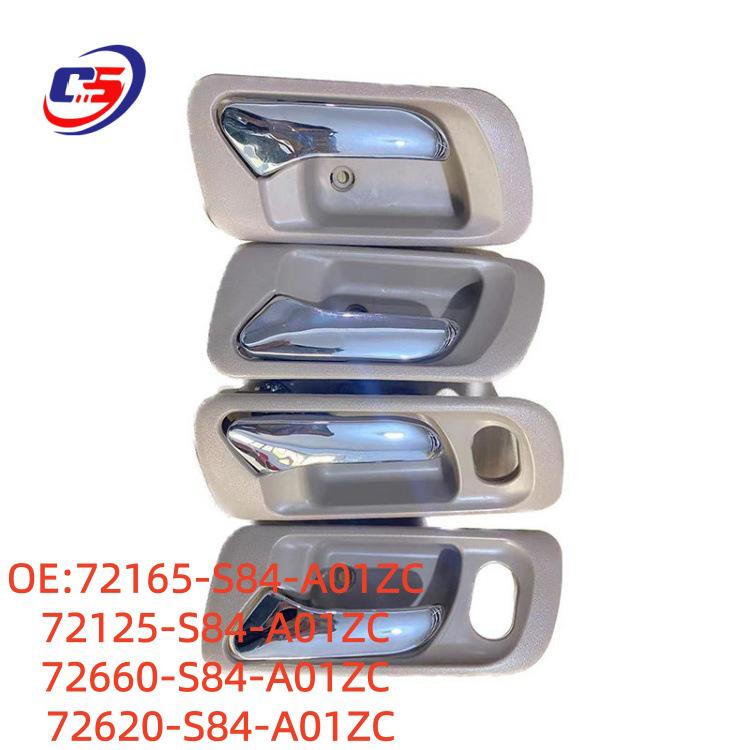 

Compatible Door Handles for 1998-2002 Accord (Left & Right Front) 72165-S84-A01ZC, 72125-S84A01. 72165-S84-A01ZC 72125-S84-A01ZC 72660-S84-A01ZC