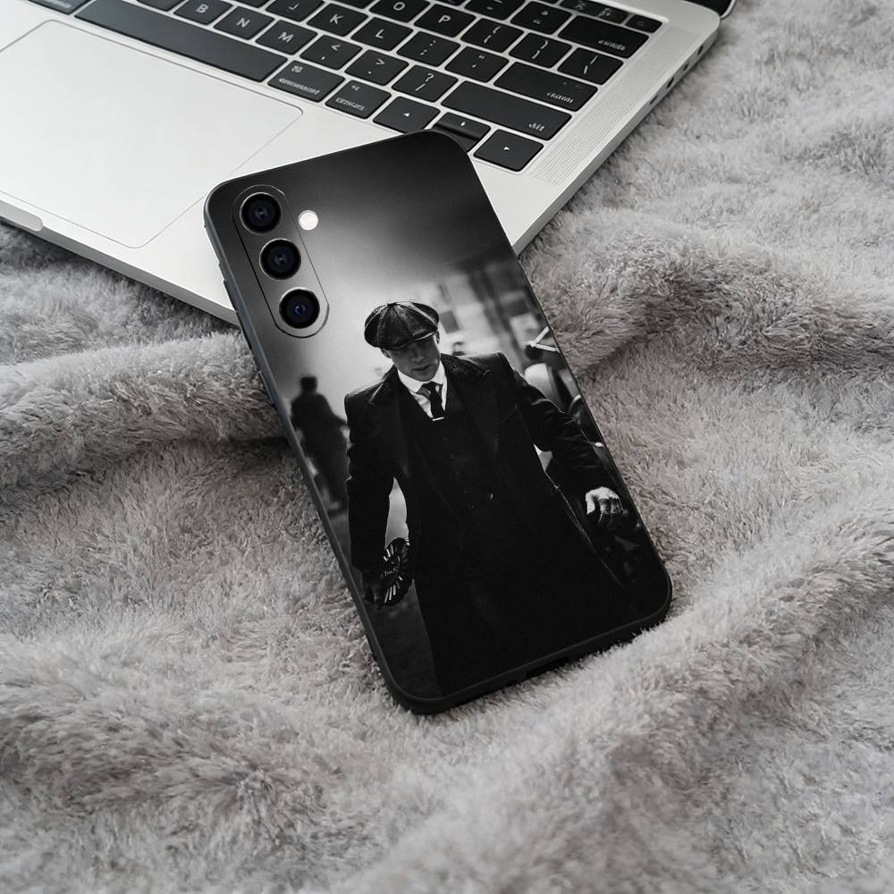 P-Peaky-B- Blinders-movie Black Soft Silicone Phone Case for Samsung Galaxy A73, A71, A72, A70, A53, A52, A51