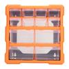 12 Drawer Hardware Organizer Office Stationary Craft Translucent Drawer Workshop Screw Storage Box