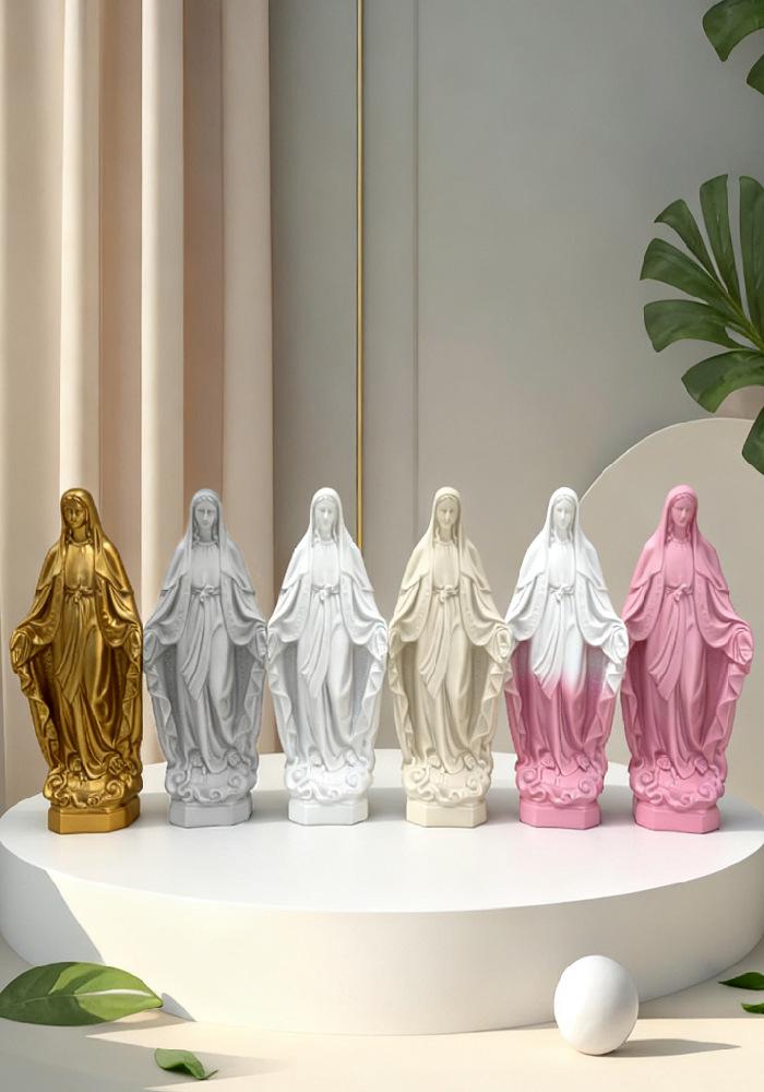 European-Style Multi-color Mexican Figurine: Resin Home Decor Statue for Entryway or Living Room