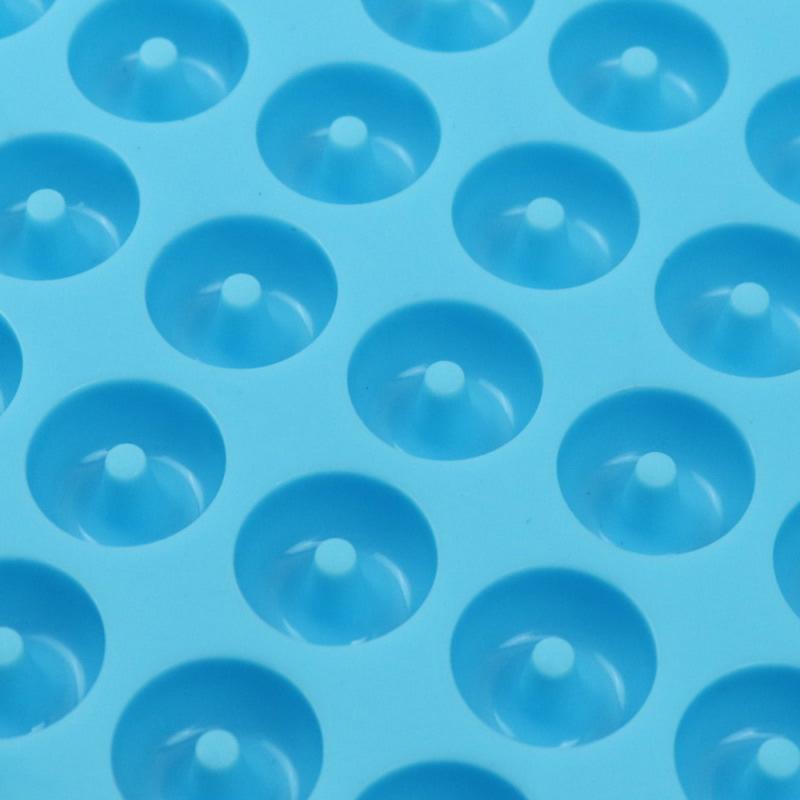 48 Cavity Mini Donut Silicone Mold Donut Bakeware Donut Baking Pan Ice Molds Dessert Chocolate Biscuit Cake Molds